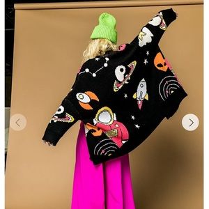 LALA ORIGINAL: Wish You Were Here Oversized Cardigan *New Without Tag*